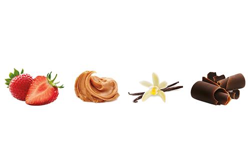 strawberry, Vanilla, Chocolate